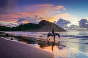 horse and rider on beach, Gigante, Tola, Nicaragua – Best Places In The World To Retire – International Living
